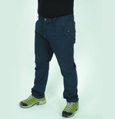 Mens Jack Wolfskin Standford 1502621 Navy Regular Fit Low Waist Casual Trousers